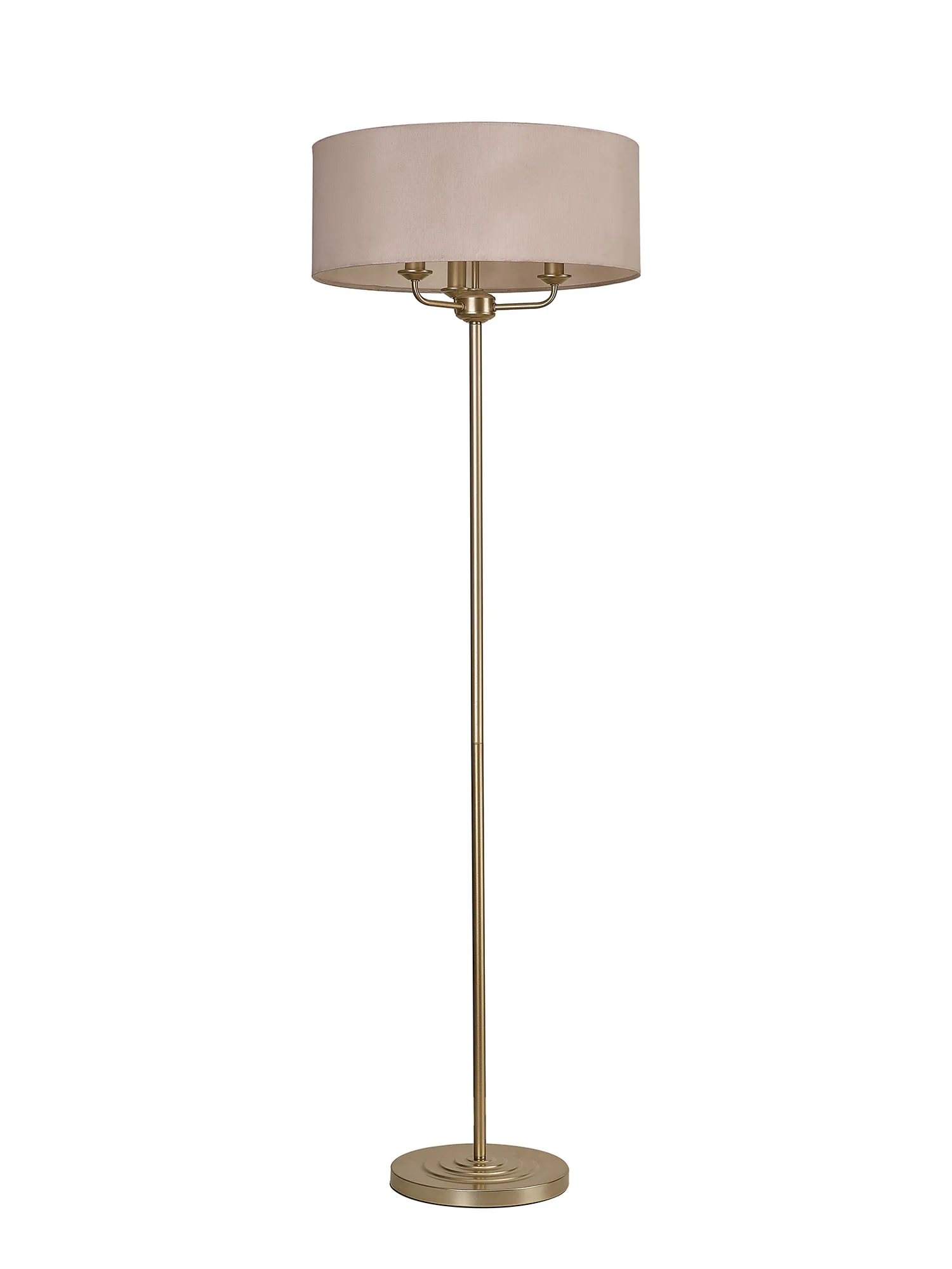 Banyan 45cm 3 Light Floor Lamp Champagne Gold; Nude Beige DK1002  Deco Banyan CG NU